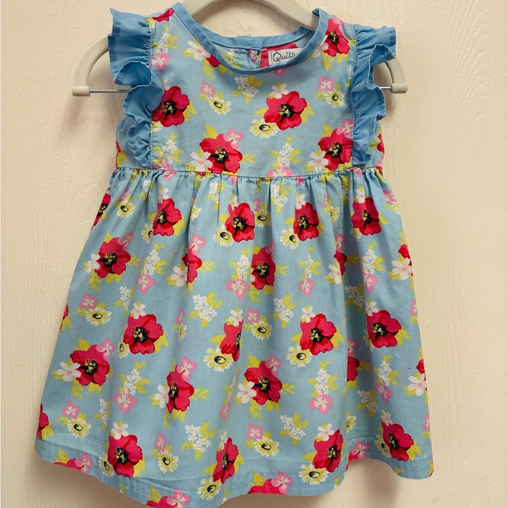 Quiltex- 100% Cotton Hibiscus Print Dress